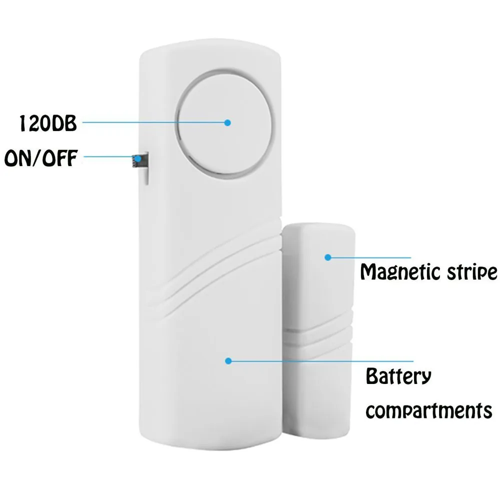 10 шт. охранная сигнализация беспроводная домашняя безопасность дверь окно Входная охранная сигнализация магнитный датчик горячий сад дом