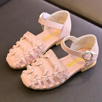 

2020 New Summer Sandals Bow-tie Children Shoes Girl Leather Sandals Baby Party Princess Soft Beach Shoes Sandalias Infantil Pink