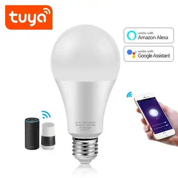 

Tuya Smart Home Lighting LED WiFi light Bulb E27 9W App Control Smart lamp For Smart Life Apply to Alexa Echo and Google Home
