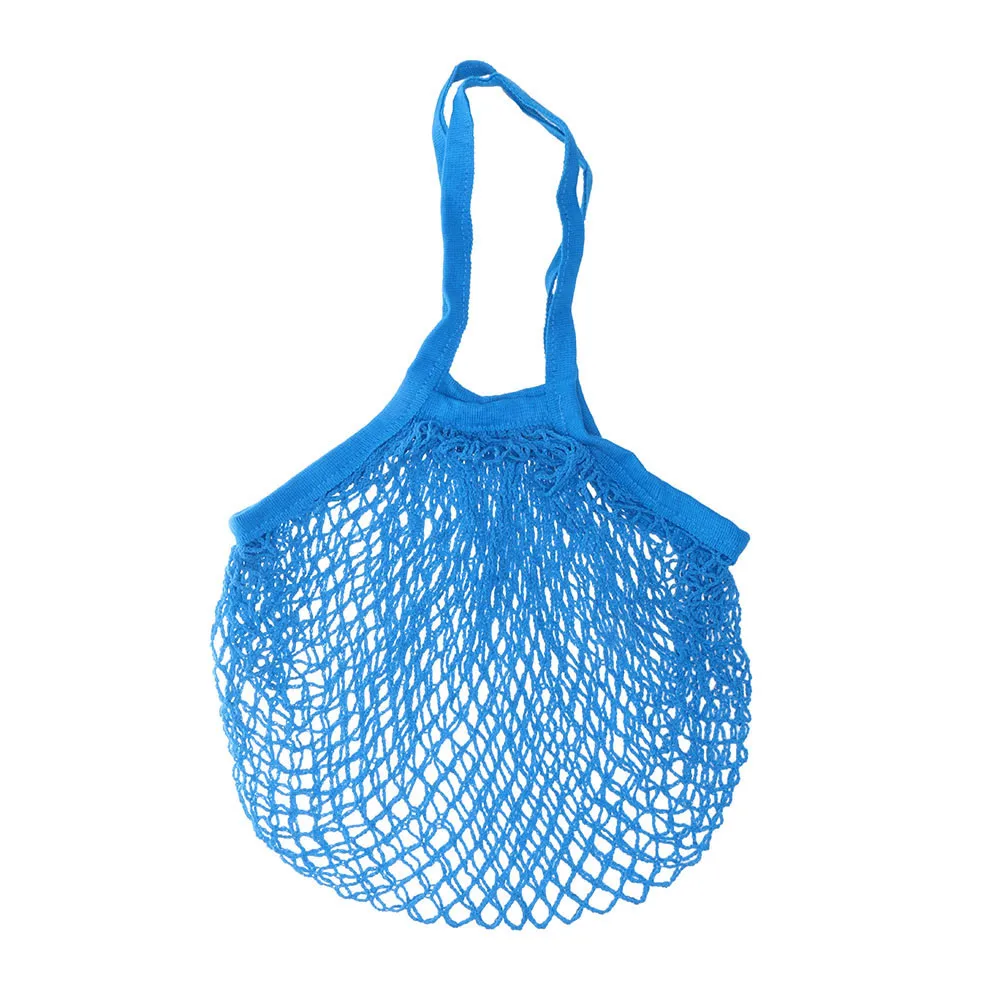 

Reusable Fruit String Grocery Shopper Kitchen Storage Bags Baskets Cotton Tote Mesh Woven Net Shopping Shoulder Bag Organization