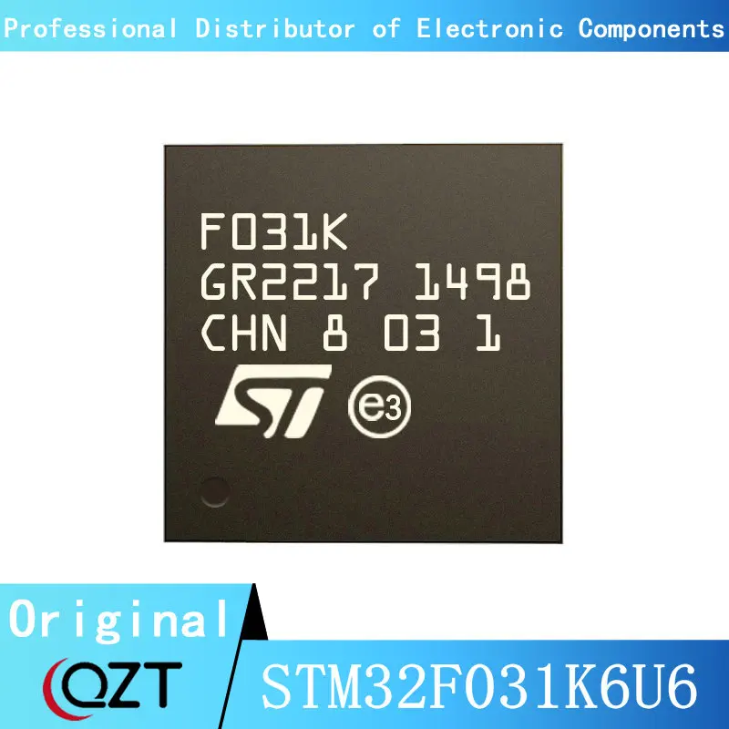 new stm32f031k6t6 stm32f031k6t7 stm32f031k6u6 stm32f031k6u7 stm32f031g6u6 stm32f031g6u7 stm32f031k4u6 stm32f031g4u7 mcu chip 10pcs/lot STM32F031 STM32F031K6 STM32F031K6U6 UFQFPN-32 Microcontroller chip New spot