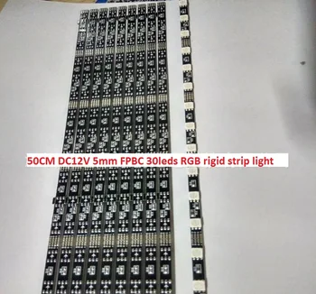 

[Seven Neon]DC12V 3W 500*5*1mm 30leds 5050 SMD LED RGB Colorful Bar Light LED Hard Rigid Strip Led Car Light Advertising Light