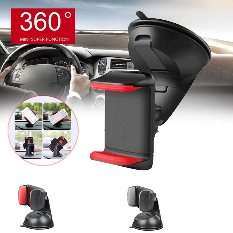 

95mm Extendable Windshield Car Holder Rotatable Car Phone Holder Universal GPS Stand Mount Support Window Glass Car Holder