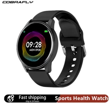 Cobrafly Smart Watch Men Women 1.3 Inch Screen Fitness Tracker Heart Rate Monitor IP67 Waterproof Band for Xiaomi Samsung Huawei