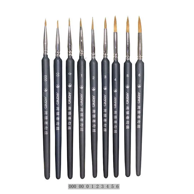 Miniature Paint Brush Set Professional Brush Acrylic Painting Thin Hook  Line Pen for Oil, Watercolor Art Supplies Hand Painted