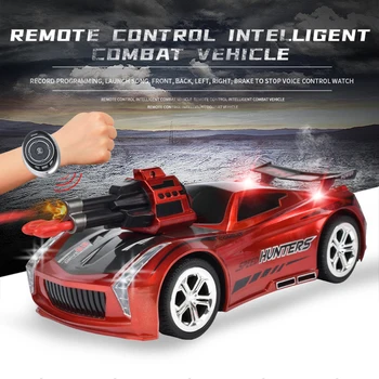 

Children Kids Toy Remote Control Metallic Bullet Car Smart Watch Voice-activated Children Portable Interactive Present