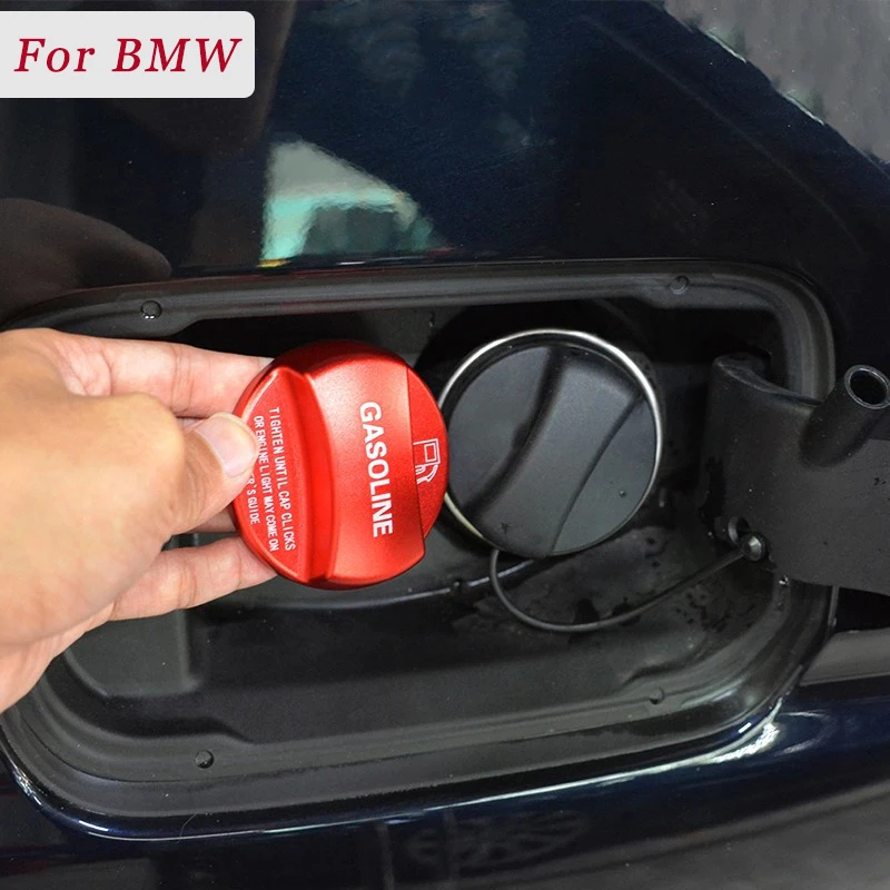 Car Gasoline Petro Diesel Fuel Tank Oil Filler Cover Cap Trim For BMW X1 X3 X4 X5 X6 Aluminum