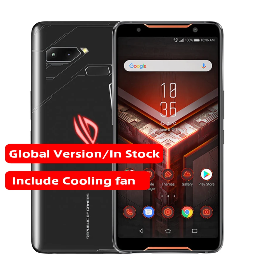 Глобальная Версия Телефона ASUS ROG 6 0 дюйма 8 Гб ОЗУ 128/512 ПЗУ Snapdragon 845 восемь ядер 4000