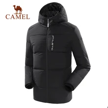 CAMEL, женский, мужской пуховик, зимний, Northface, гусиный, короткий, с капюшоном, пальто, водонепроницаемый, гусиный, ветрозащитный, для походов, для улицы, ультра тонкий