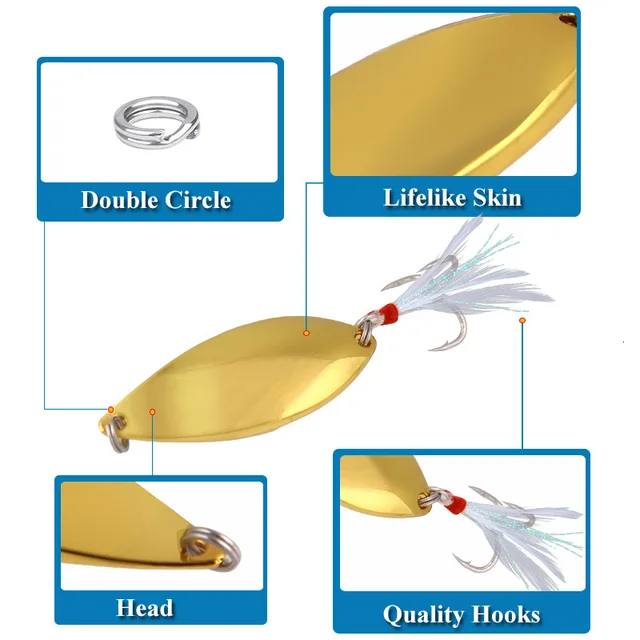 41 Piezas 30 Señuelos Pesca 2 Tamaños Disponibles Alambres Anti-mordeduras Caja De Plomo 80 G Señuelos Pesca Trucha Se Utiliza Para Agua De Mar Y Agua Dulce (20cm 30cm