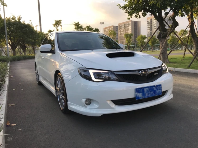 Автомобильный Стильный чехол для фары для Subaru WRX STI 2009-2012, светодиодный фонарь, DRL Объектив, двойной луч, биксенон, HID