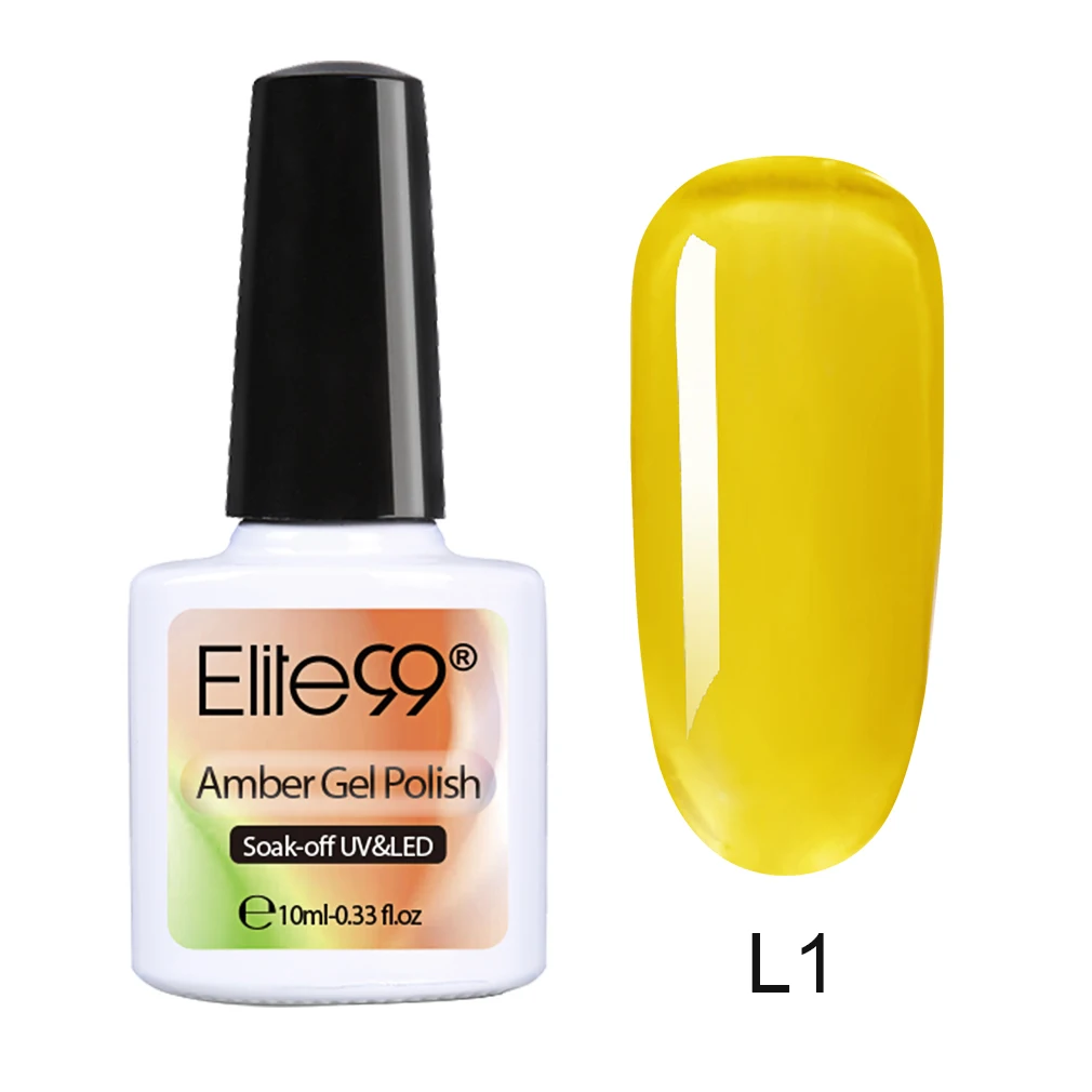 Elite99 10 мл Янтарный эффект Гель-лак для ногтей вымачивать Праймер УФ ...