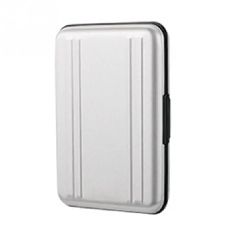 

Portable case Storage Box Waterproof TF Memory Card With 8 Slots Organizer Aluminium Holder Silver Lightweight Storage Box