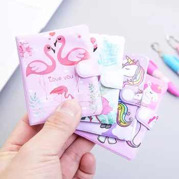 

Kawaii Cartoon Unicorn Flamingo Memo Pad with Ball pen Deco Notepad Writing Points Planner Memo Pads Student gifts