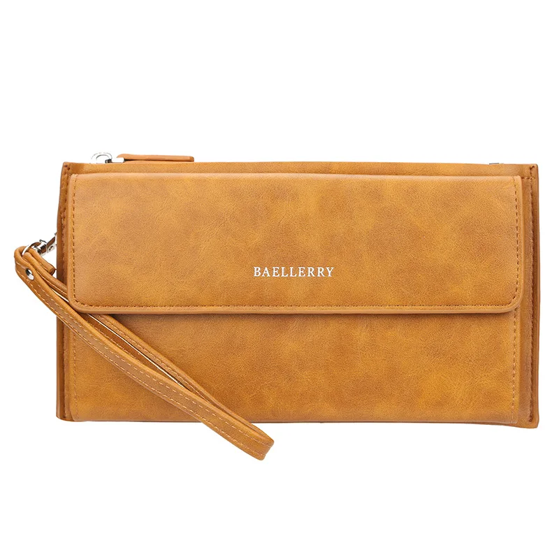 Yellow Brown Одежда высшего качества бумажник для Для мужчин кошелек из искусственной кожи мужские кошельки на кнопке отделение для монет Кошельки карты держатель Porte feuille homme MWS306 - Цвет: Yellow Brown