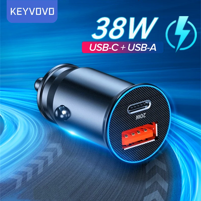 Автомобильное зарядное устройство QC PD с USB-портом и поддержкой быстрой зарядки |