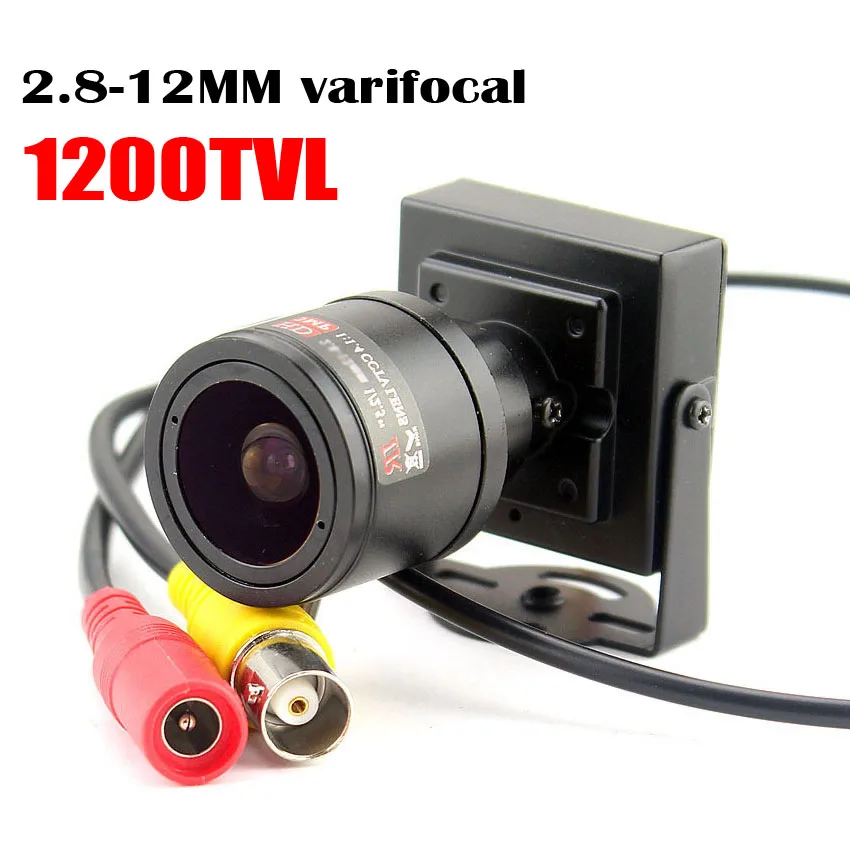 1000tvl варифокальный объектив мини-камера 2,8-12 мм регулируемый объектив безопасности видеонаблюдения CCTV камера Автомобильная обгонная камера