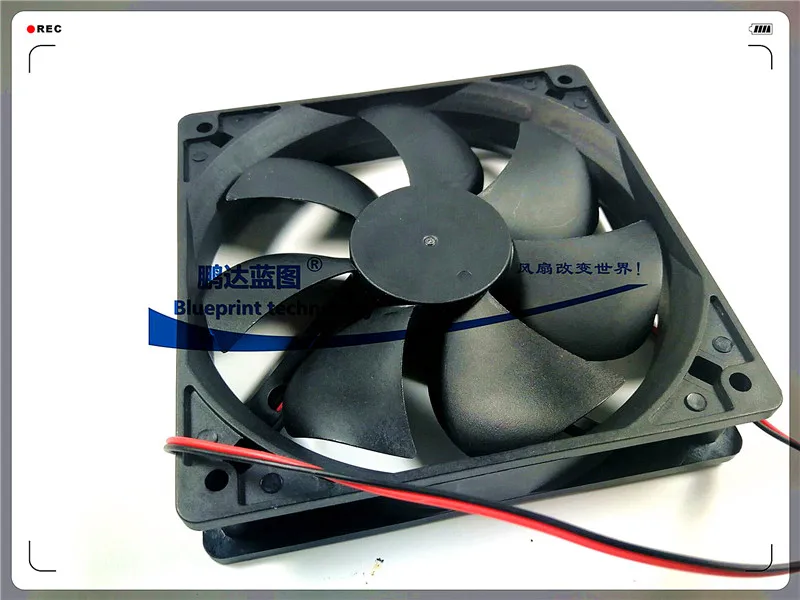 Silencioso dc 36v 0.2a 120 mm 12025 Ventilador de Refrigeração 12025 120*120*25 mm 12*12*2.5cm Chassi Ventilador do Computador Case Ventilador 2pin Novo - Imagem 3
