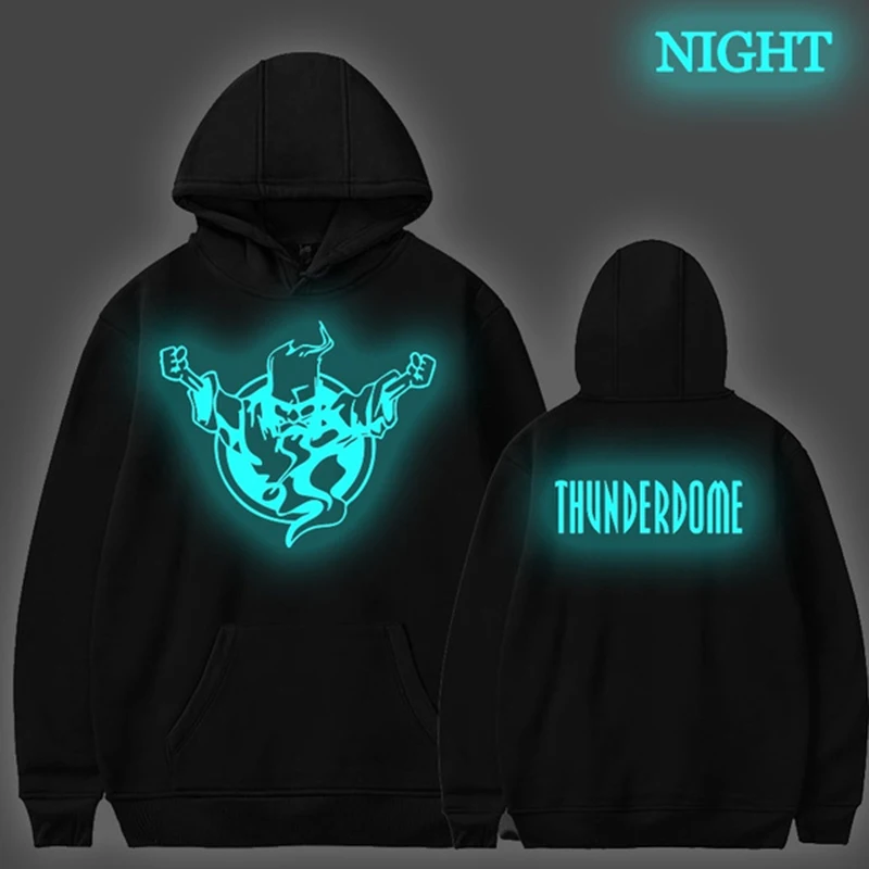 

Thunderdome Luminous Hoodies Men Casual Hooded Hodies Pullover Teen Fashion Personality Hoodie Hoody Sweatshirts Outwear Coat