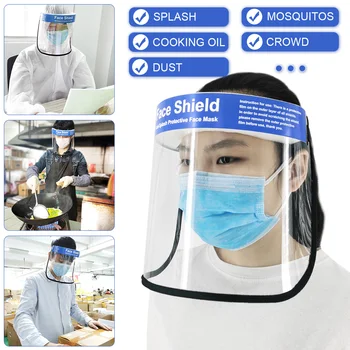 

Faces Sheild Protection Transparent TPU Clear Isolated Safety Faces Shields Spare Visors For Head Eye Mouth Dustproof Masks New