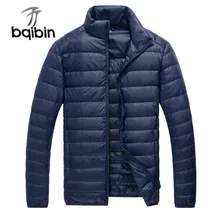 Зимняя куртка для мужчин Сверхлегкий пуховик куртка в стиле кэжуал Masculina корейский пуховик Мужская Верхняя одежда Размер 5xl J628