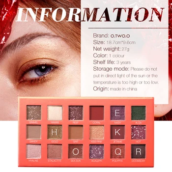 

18 Colors Eye Shadow Matte Shimmer Pigment Powder Long Lasting Makeup Brown Purple Eyeshadow Make Up Palette New Arrival