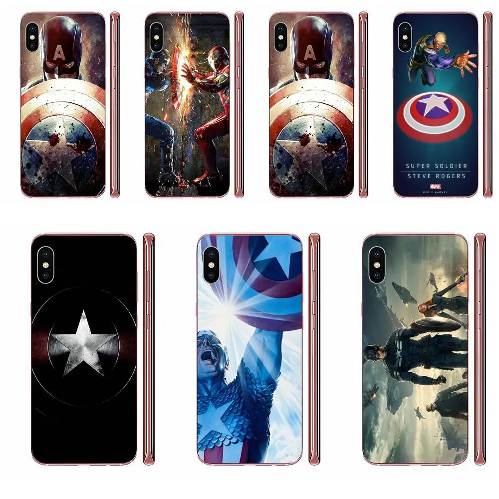 Мягкий чехол для Xiaomi Redmi 3 3S 4 4A 4X 5 6 6A 7 K20 Note 2 5A Plus Pro Captain America | Мобильные телефоны и