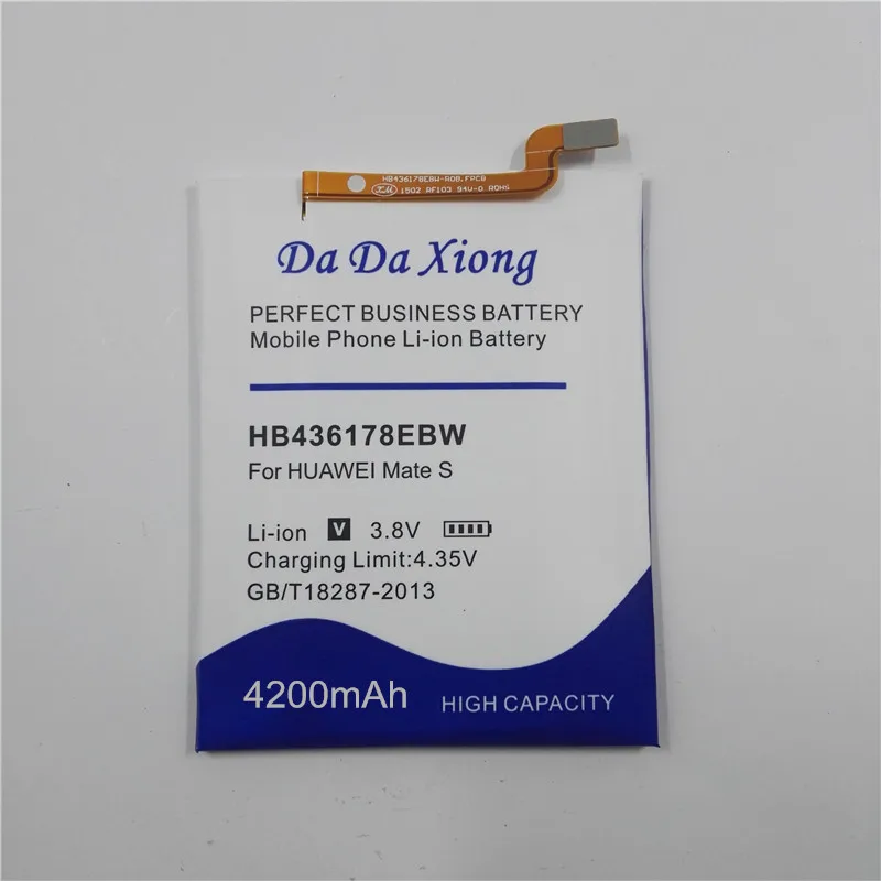 Da Xiong 4200mAh HB436178EBW Аккумулятор для Huawei Mate S CRR CL00 телефон|Аккумуляторы мобильных