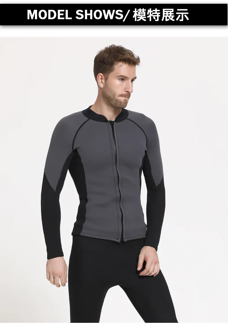 Sbart New Men's 3MM Thick Warm Diving Suit Men's Waterproof Mother Sun-resistant Snorkeling Diving Winter Swimming Suit
