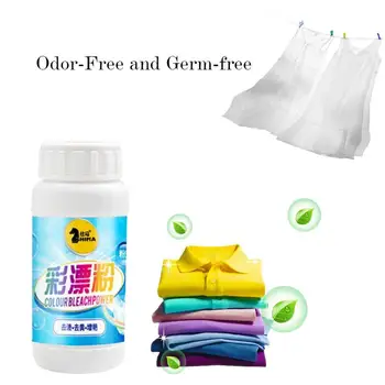 

100g Bleaching powder Color-Proof Laundry Stain Remover Powder Bleaching Whitening Strong Detergent protects color from fading