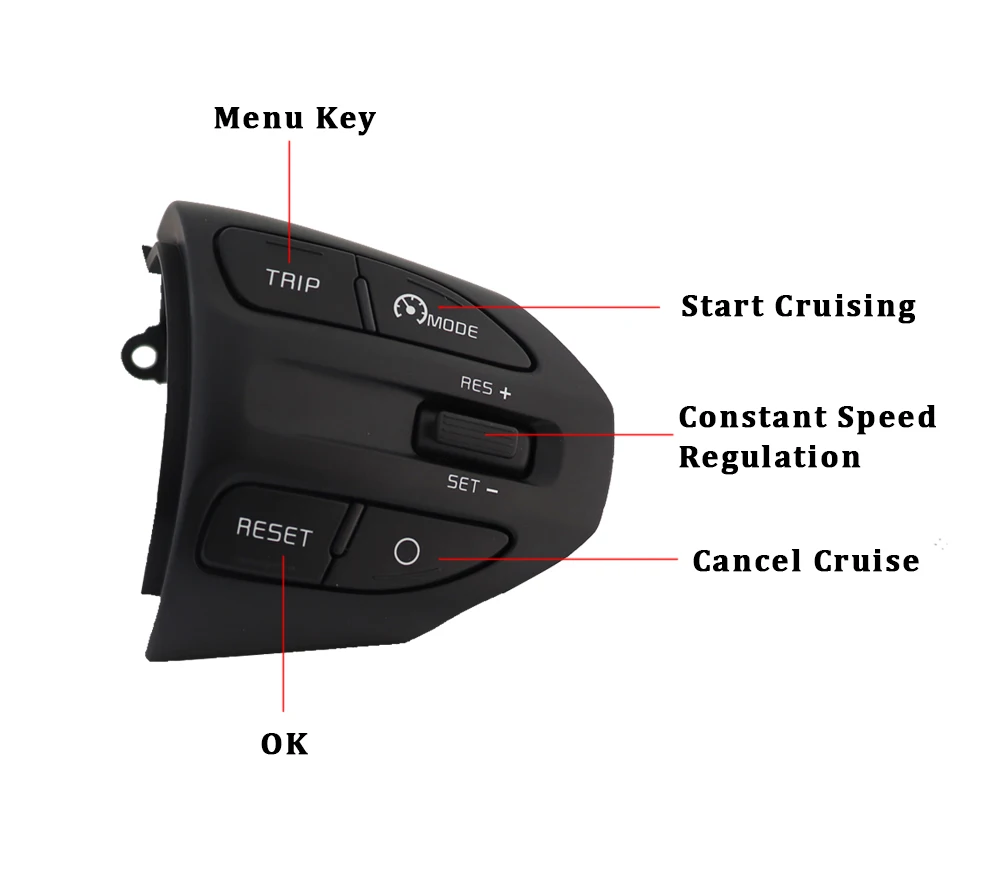 Автомобильный Многофункциональная кнопка руль пульт дистанционного управления Bluetooth круиз Управление с переключателем громкости для KIA K2 Рио Рио 4 X-LINE