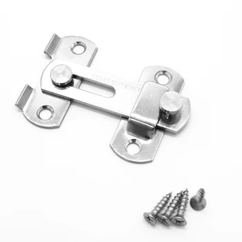 

1Pc Stainless Steel Hasp Latch Lock for Sliding Door Window Cabinet Fitting For Home Security Door Hardware Accessories Cheapest