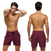 Datifer Summer 2025 Mens Shorts Solid Color Gym Mesh Liner With Zipper Pockets Beach Quick Dry Bermudas Masculina Swimsuits 2