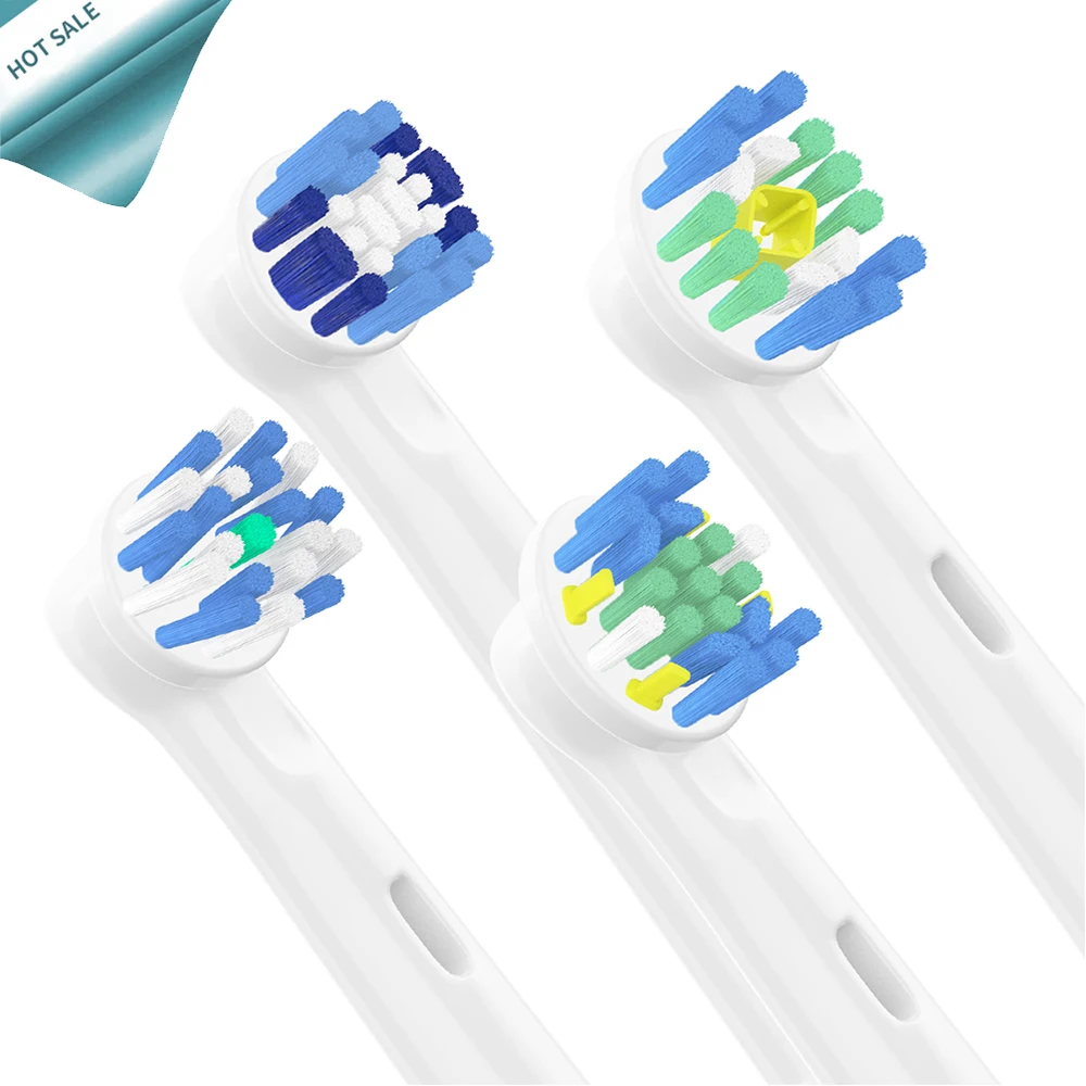 

4pcs Replacement Brush Heads For Oral B Electric Toothbrush Advance Power/Pro Health/Triumph/3D Excel/Vitality Precision Clean