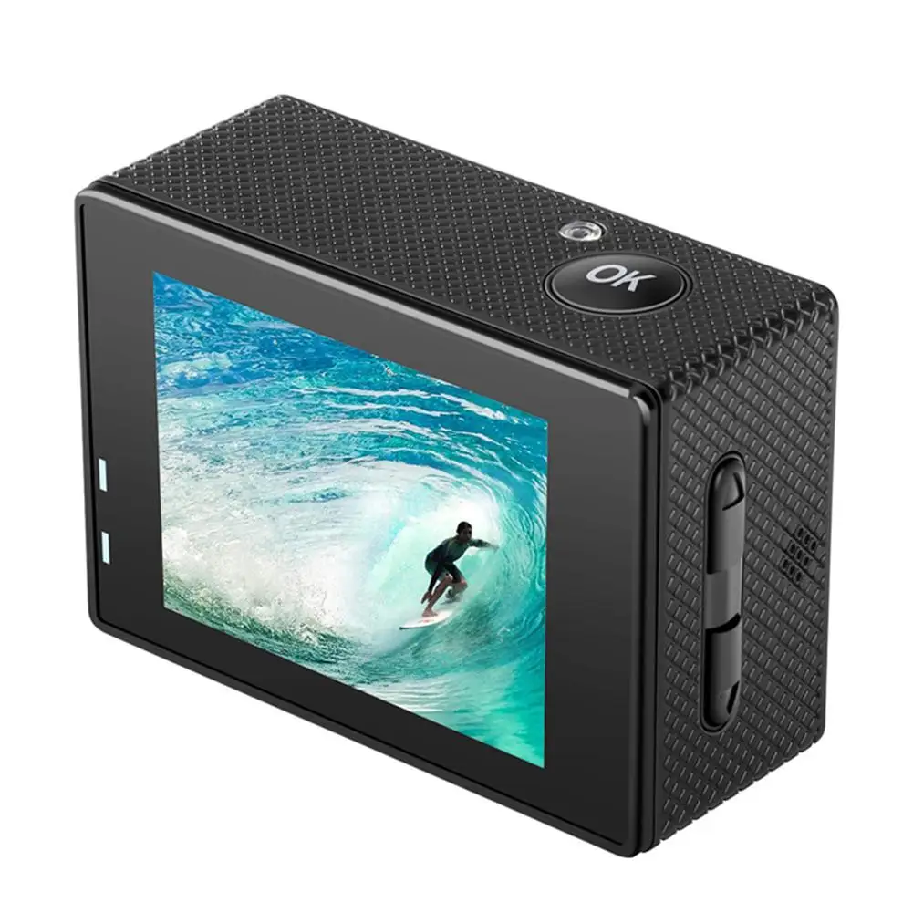 4K Ультра HD экшн-Камера Wi-Fi HD спортивные Камера широкоугольный объектив с фокусным расстоянием 4 K/60fps видео 2400W пикселей 2-дюймовый ЖК-дисплей 100FT Водонепроницаемый Камера