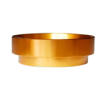 

Hot TOD-ligent Dosing Ring for Brewing Bowl Coffee Powder Ring for Barista Tool 58MM netic Coffee Tamper ,Gold