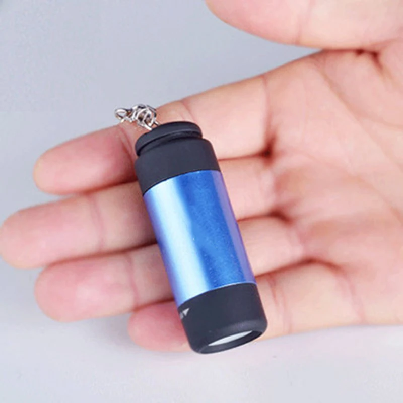 Мини USB Перезаряжаемый СВЕТОДИОДНЫЙ торшер фонарь брелок Водонепроницаемый