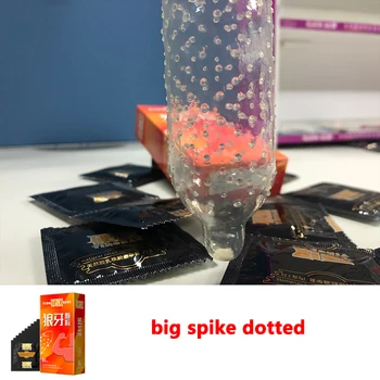 Super Dotted Large Spike Condom Thailand Natural Latex Rubber Condoms For Men Sex Toys Contraception
