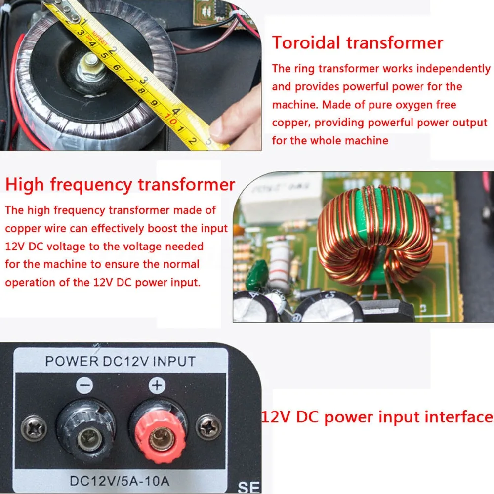 Sunbuck 5.0 bluetooth 2000w 110v 220v amplificador