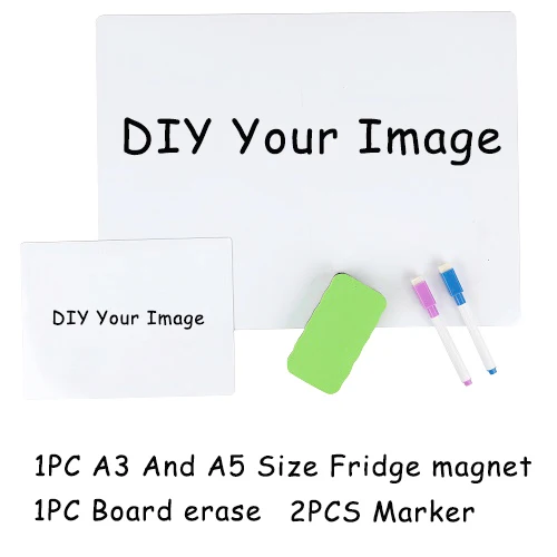 Магниты на холодильник, календарь, доска и маркер для холодильника, ежемесячная сувенирная доска, календарь - Цвет: custom photo