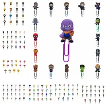 14-24 шт. Мстители Звездные войны, Детские закладки для книг с героями мультфильмов, скрепки для книг, для школы, для учителя, для офиса, держатель для страниц, детский подарок