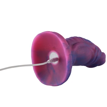 Hismith Sex Toys for Woman Monster Series Novelty Starry Tier Viberating Dildo for Women 8 Inch Silicone Penis with Suction Cup 3