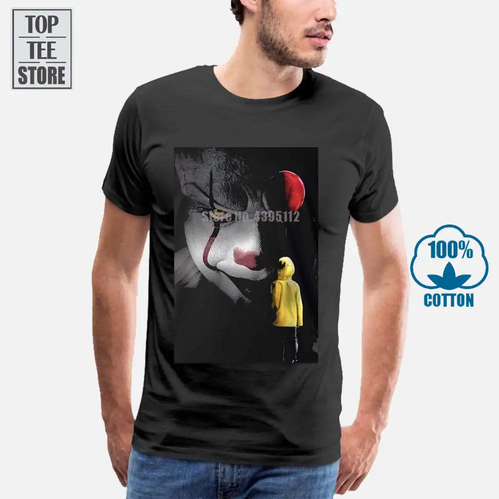 Новая футболка Pennywise Stephen King It Ballon Clown 2017 Movie Inspired | Мужская одежда