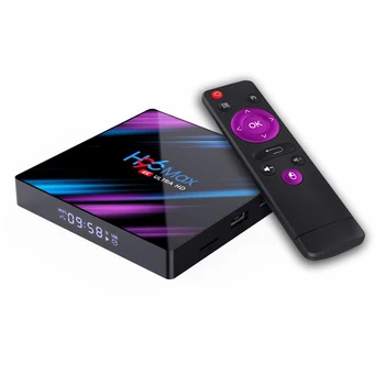 

H96 Max RK3318 Android 10.0 Smart TV Box 2G+16G Quad Core 4K HD 2.4G/5G WiFi for Netflix Youtube Google Play EU Plug