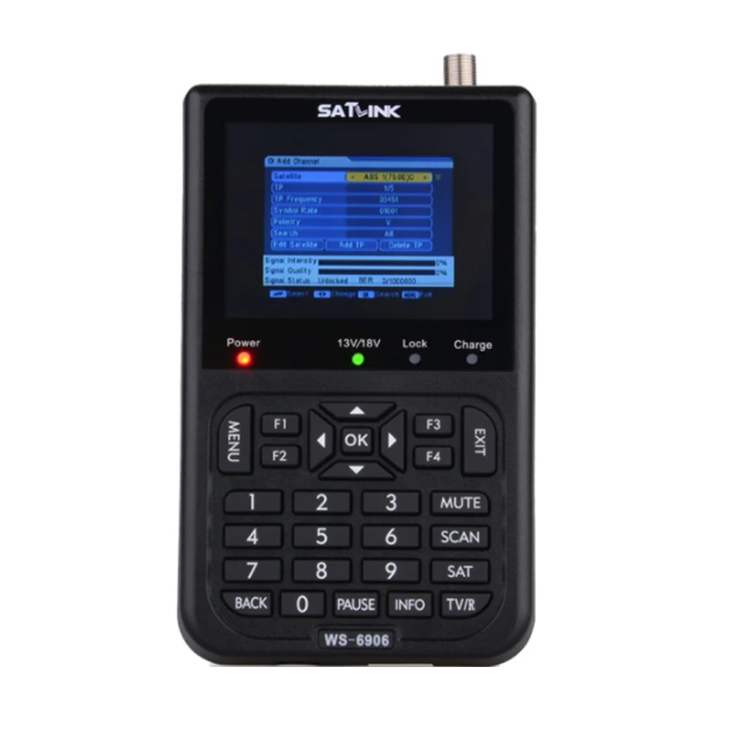 

Genuine Satlink WS-6906 3.5" DVB-S FTA digital satellite meter High Definition satellite finder ws 6906 Satellite Finder