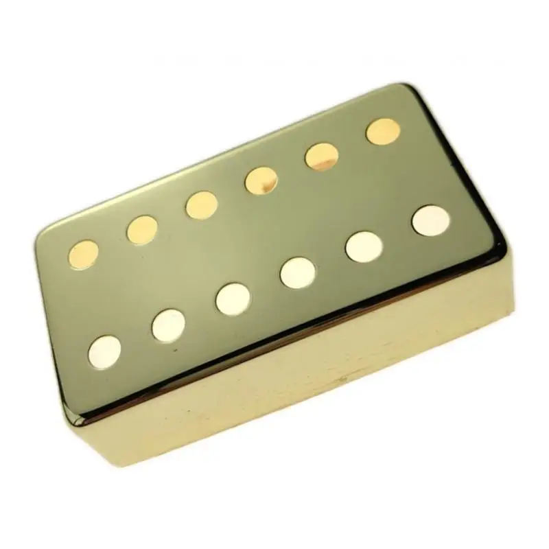 Humbucker Guitar Pickup Cover 52mm Pole Spacing Covers Gold for LP Parts