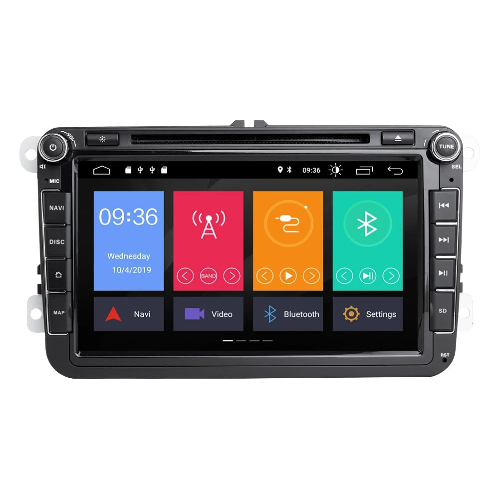 Clearance Android 9.0 Quad Core Car DVD GPS Navi for Volkswagen VW Skoda Octavia golf 5 6 touran passat B6 jetta polo tiguan player audio 1