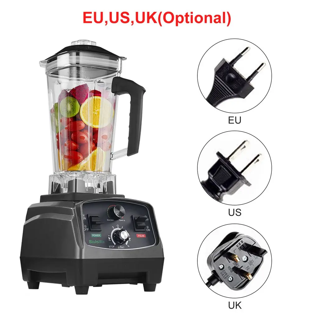 

2200W 3HP Heavy Duty Commercial Grade Automatic Timer Blender Mixer Juicer Fruit Food Processor Ice Smoothies BPA Free 2L Jar