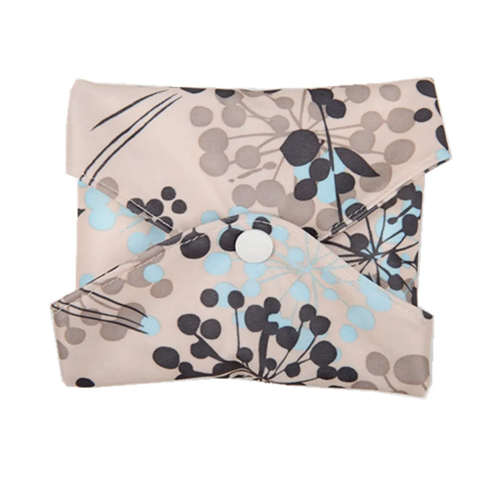 [Sigzagor] 5+1 Set Small Panty Liners Cloth Menstrual Pads RANDOM Prints Bamboo Charcoal Sanitary Washable Reusable