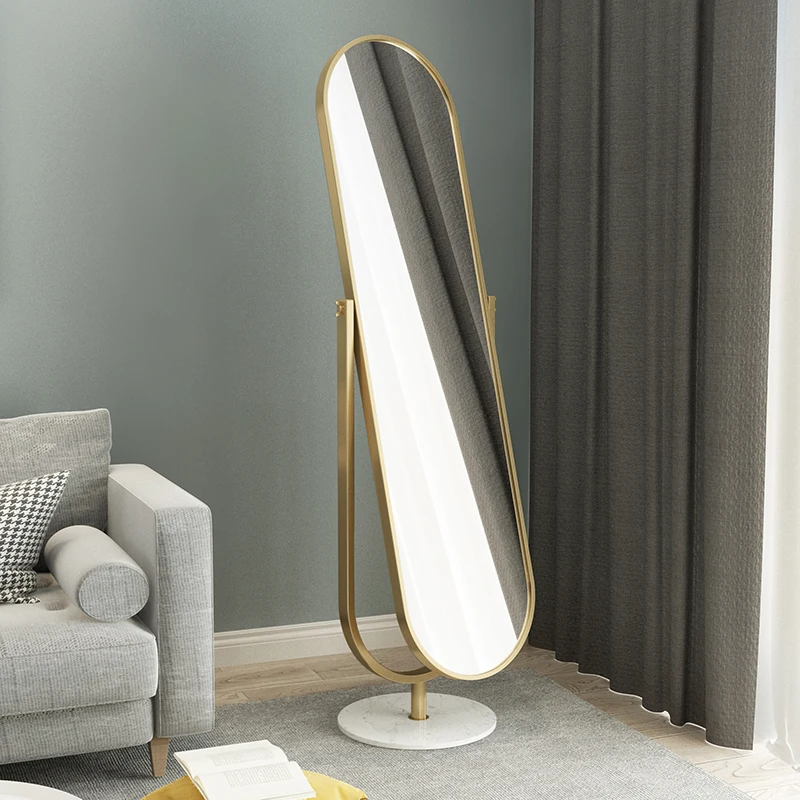 zq Nordic Ins Rotating Dressing Mirror Home Floor Mirror Simple Bedroom